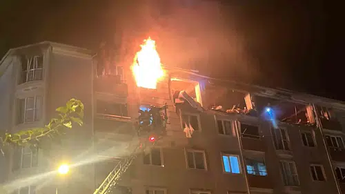Çorlu'da apartman patlaması 2 ölü 2 yaralı