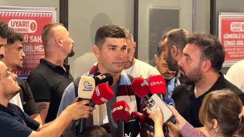 Bordo-mavili formayı giymek için sabırsızlanıyor:Trabzon'a ayak bastı