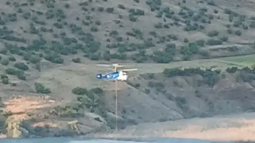 Pütürge’de meşelik alanda çıkan yangın söndürüldü