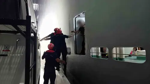 Bodrum açıklarında araştırma gemisinde kaza geçiren personel kurtarıldı