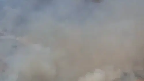 Pamukkale Hierapolis yakınlarında tehlikeli yangın