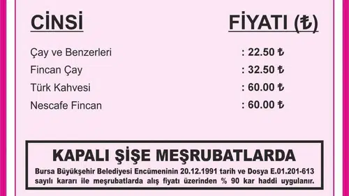Bursa’da çay ve kahve molası artık çok daha pahalı