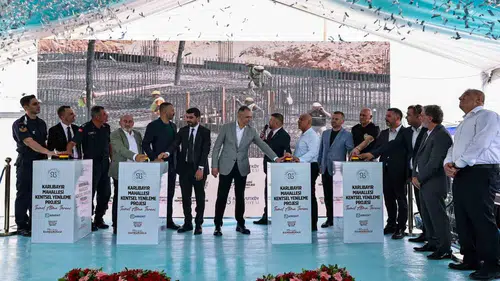 Arnavutköyde 64 yeni konutun temeli atıldı