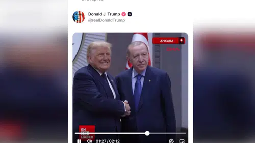 Trump Ankara ziyaretinden görüntüleri kendi hesabından paylaştı