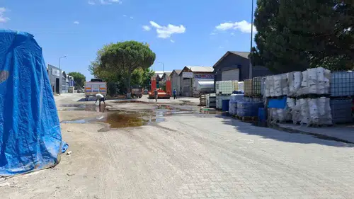 Balıkesir sanayisinde kimyasal sızıntı paniği