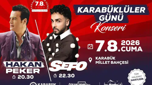 Karabüklüler Günü için dev konser hazırlığı