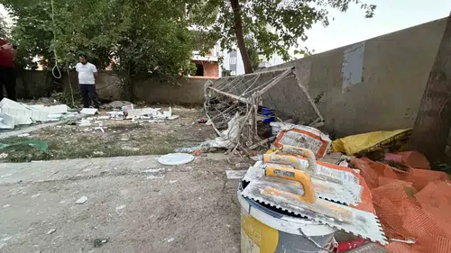 Siverek’te boya işçilerini taşıyan asansör beşinci kattan yere çakıldı