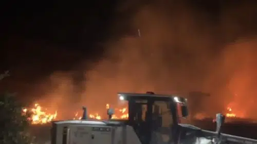 Yozgat'ta 100 dönüm buğday tarlası alevlere teslim oldu