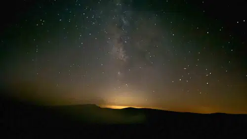 Yozgat gökyüzünde yıldızlar geceyi aydınlattı
