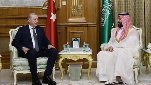 Erdoğan Mekke'de Veliaht Prens Selman ile buluştu