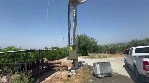 Hatay’da hırsızlar trafoyu çaldı binlerce narenciye ağacı susuz kaldı
