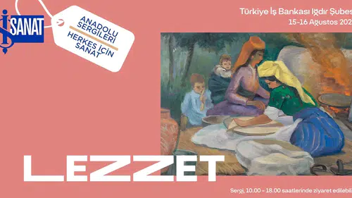 Iğdır İş Bankası şubesi iki günlüğüne sanat galerisine dönüştü