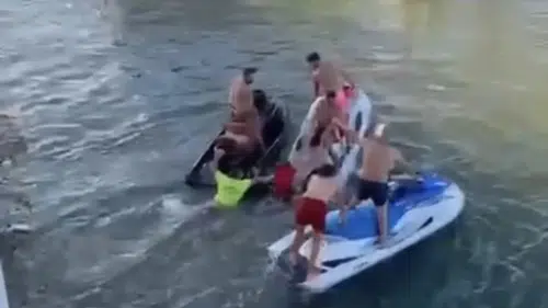 Melenağzı'nda jetski faciası Köprü ayağına çarptılar, 1 ağır yaralı