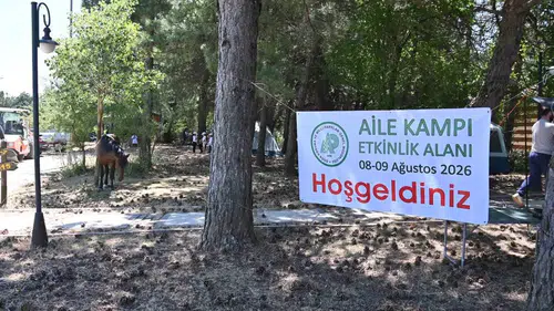 Spil Dağı’nda hafta sonu çocuklarla kamp kurdular