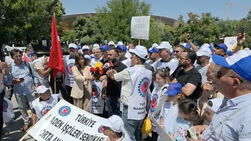 Doruk Madencilik işçileri Ankara sokaklarında haklarını arıyor