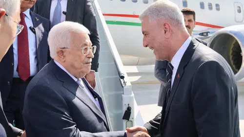 Filistin Lideri Abbas Ankara'ya Geldi