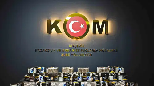 Kırşehir’de kaçak tütün operasyonu 15 binin üzerinde makaron yakalandı