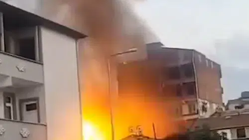 Samsun Tekkeköy'de depoda korkutan yangın