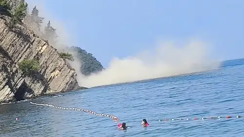 Mudanya kıyısında heyelan korkusu