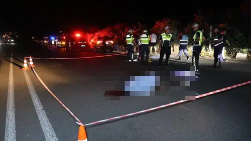 Nevşehir'de yaya geçidindeki feci kaza güvenlik kamerasında