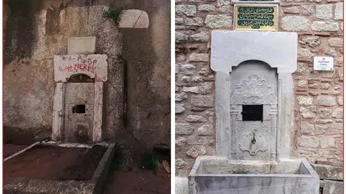Fatih’in susuz kalan tarihî çeşmeleri yeniden akıyor