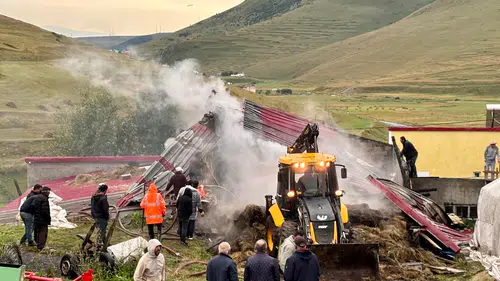 Seyirören köyünde kış hazırlıkları küle döndü: 600 balya saman yandı