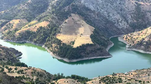 Kahramanmaraş’ta Sarıgüzel Barajı görsel bir şölene dönüştü