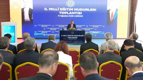 Bakan Tekin Şırnakta eğitim yöneticileriyle yeni dönemi planlıyor