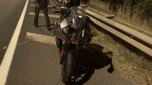 Bolu D-100 karayolunda motosiklet kazası