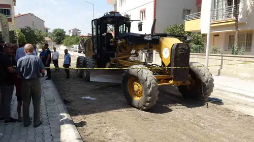 Malatya'da yol çalışması sırasında feci kaza