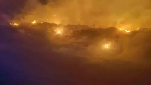 Şuhut kırsalında korkutan yangın büyümeden söndürüldü