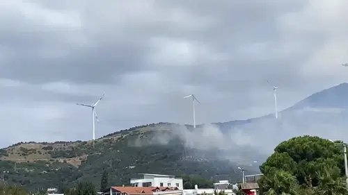 Erdek ormanlarında yükselen alevlere acil müdahale