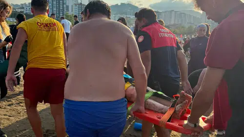 Fatsa açıklarında denize giren kadın akıntıya kapıldı
