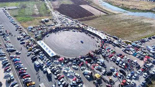 Sivaslı gençler drift pistinde buluştu