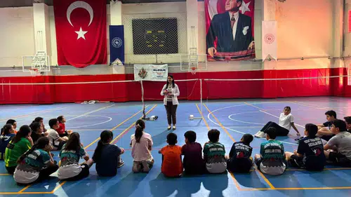 Yozgatlı minik sporcular diş sağlığı konusunda bilgilendirildi