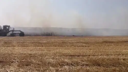 Lüleburgaz'da anız yangını bağ evini küle çevirdi