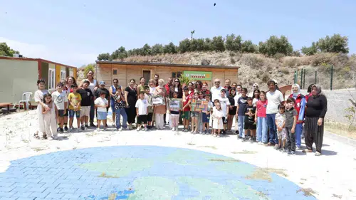 Hataylı çocuklar doğa okulunda teknolojiyi ve sanatı keşfetti