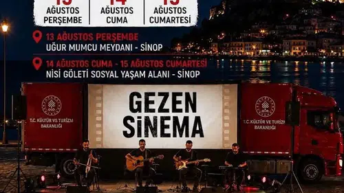 Sinop’ta açık havada müzik ve sinema keyfi başlıyor