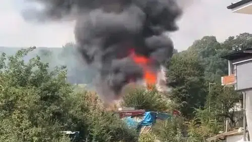 İnegöl'de ot yangını kontrolden çıktı