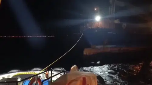 Çanakkale Boğazı’nda yük gemisi alarmı