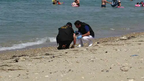 Çanakkale Kepez sahilinde şüpheli metal parçası paniği