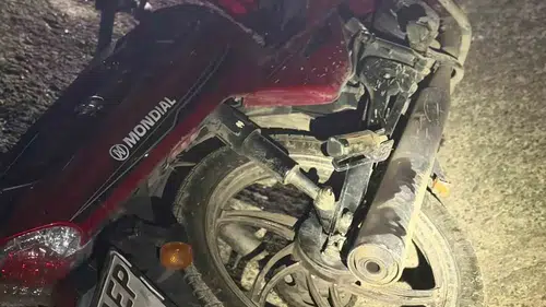 Keşan yolunda motosiklet kazası sürücüyü hastanelik etti