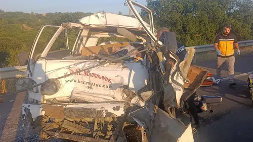 Keşan yolunda kamyonet kazası can aldı