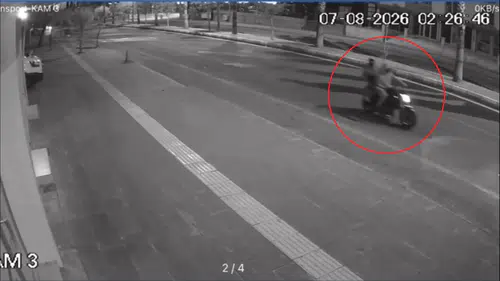 Nusaybin'de motosikletli saldırı kameraya yansıdı