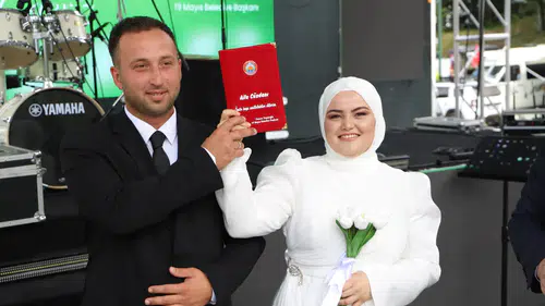 Nebiyan Yaylası'nda festival coşkusu nikahla taçlandı