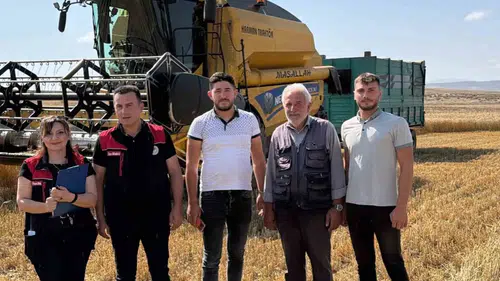 Tarlada biçerdöver denetimi Bir yıllık emek kayba uğramasın