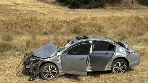 Uşak Selendi yolunda feci kaza Bir kişi hayatını kaybetti