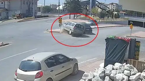 Karaman'da ters yöne giren sürücü ortalığı karıştırdı
