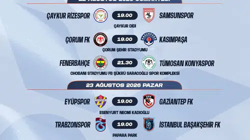 Süper Lig’de yeni sezonun ilk haftaları şekillendi