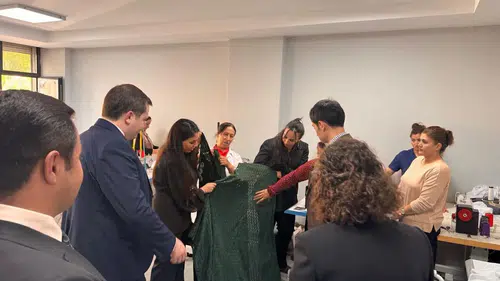 Şırnaklı kadınların el emeği protokolün yakın markajında